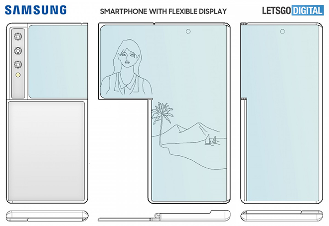 Samsung lại khiến fan bất ngờ với điện thoại màn hình gập kiểu mới - 1