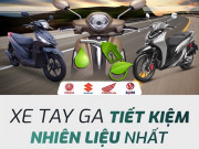 Infographic: Top 10 xe tay ga phổ thông tiết kiệm nhiên liệu nhất