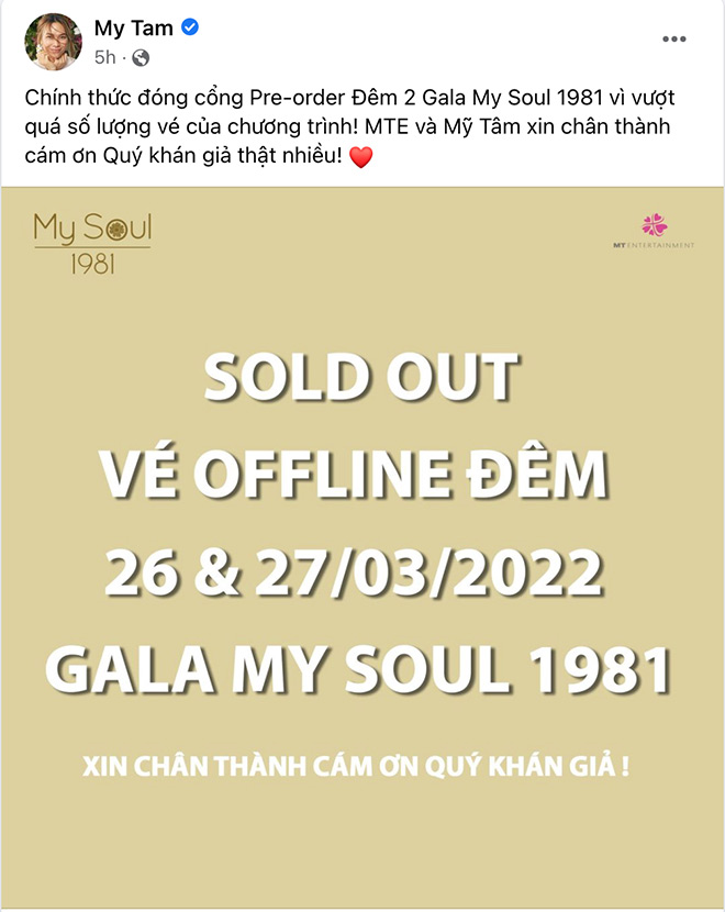 Đêm nhạc Mỹ Tâm tại Đà Lạt “cháy vé” chỉ trong vòng… 1 phút - 3