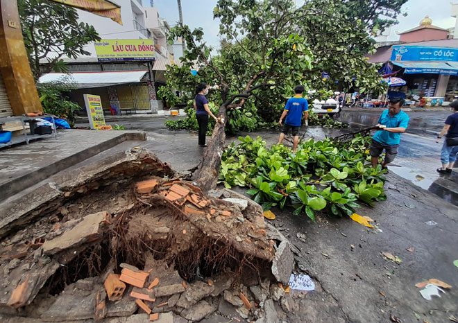 Mưa “chớp mắt”, đường ở khu Thảo Điền ngập lênh láng - 5