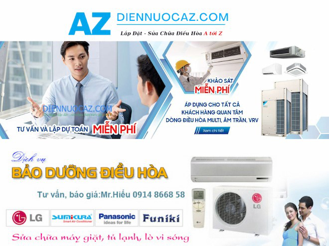 Điện Nước AZ - Chuyên cung cấp thiết bị và sửa chữa, lắp đặt điện nước điều hòa chuyên nghiệp, uy tín  - 2