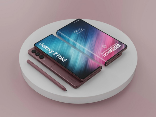 ”Choáng” với concept Galaxy Z Fold gập lại 2 bản lề