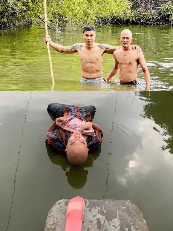 Mỹ nhân Thanh Hóa hoảng sợ vì chìm nghỉm dưới hồ sâu 7m, người mệt đờ khi quay dưới nước - 4