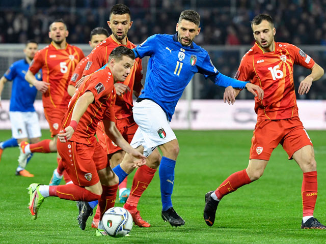Trực tiếp bóng đá Italia - Bắc Macedonia: Bàn thắng ấn định (Vòng loại World Cup) (Hết giờ)