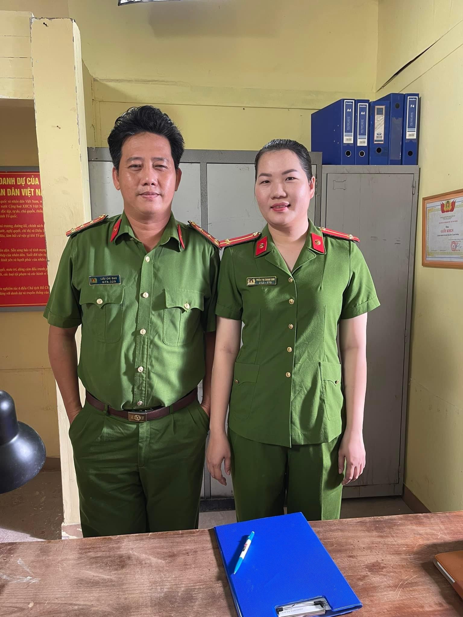Nữ trợ lý của chân dài Trà Vinh bất ngờ mặc trang phục công an đóng phim - 1