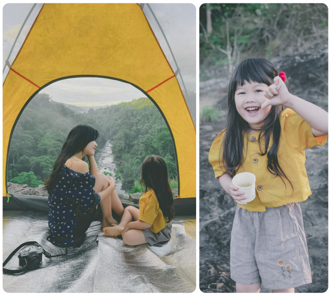 Chuyến trekking “cực ngầu” của mẹ cùng con gái nhỏ giữa rừng xanh - 10