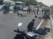 Ô tô va chạm kinh hoàng với 3 xe máy ở Thái Bình, 2 người thương vong