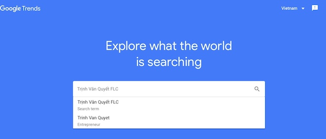 &#34;Nóng&#34; nhất Google hôm nay: &#39;Trịnh Văn Quyết&#39; và &#39;FLC&#39; - 1