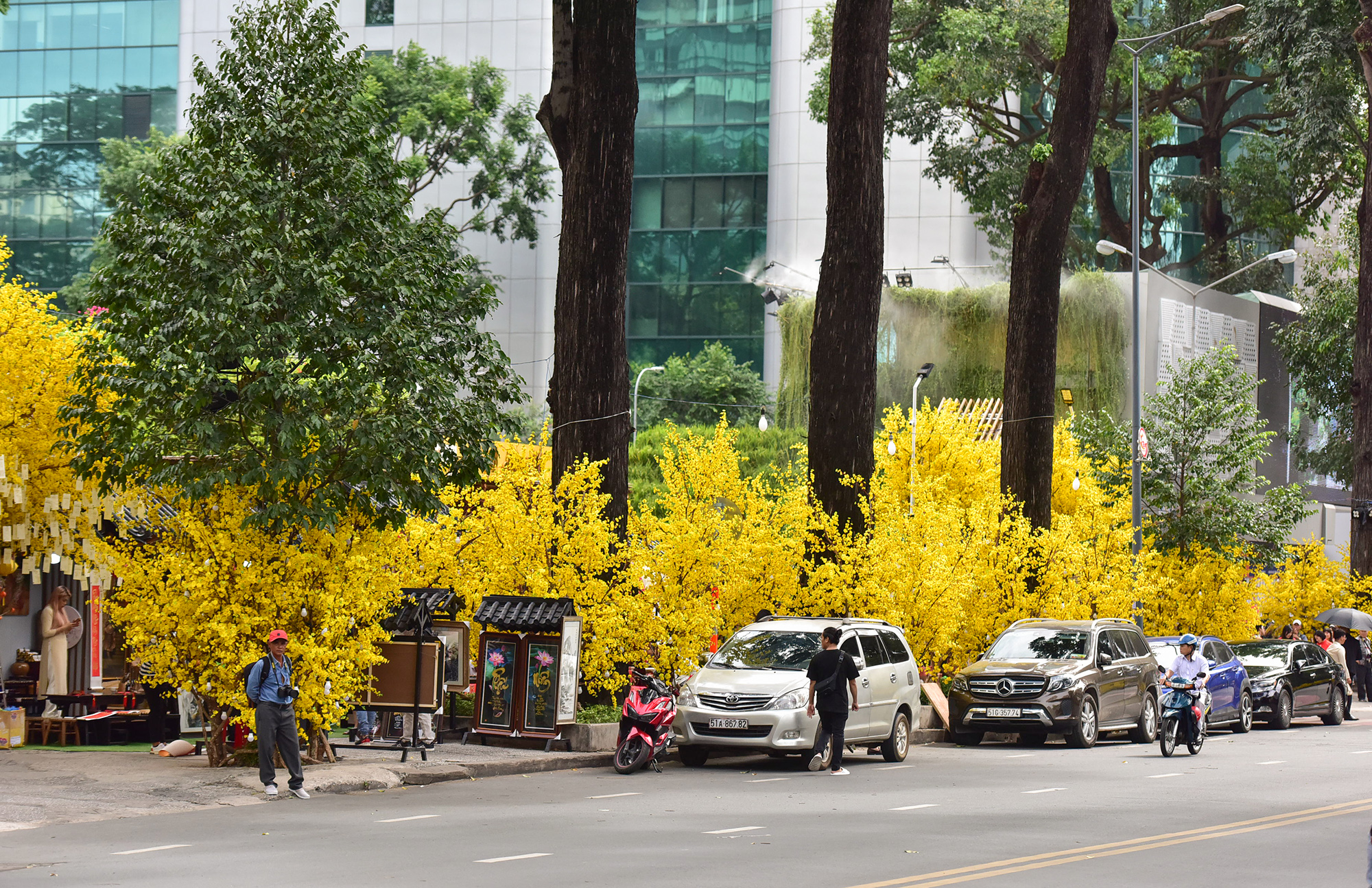 &#34;Con đường màu vàng&#34; hút người dân check in Tết sớm ở TP.HCM - 1