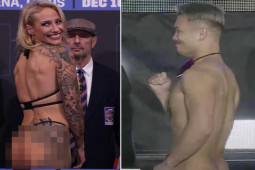 Đỏ mặt võ thuật: ”Tyson” Nhật không mặc đồ gây xôn xao buổi họp báo