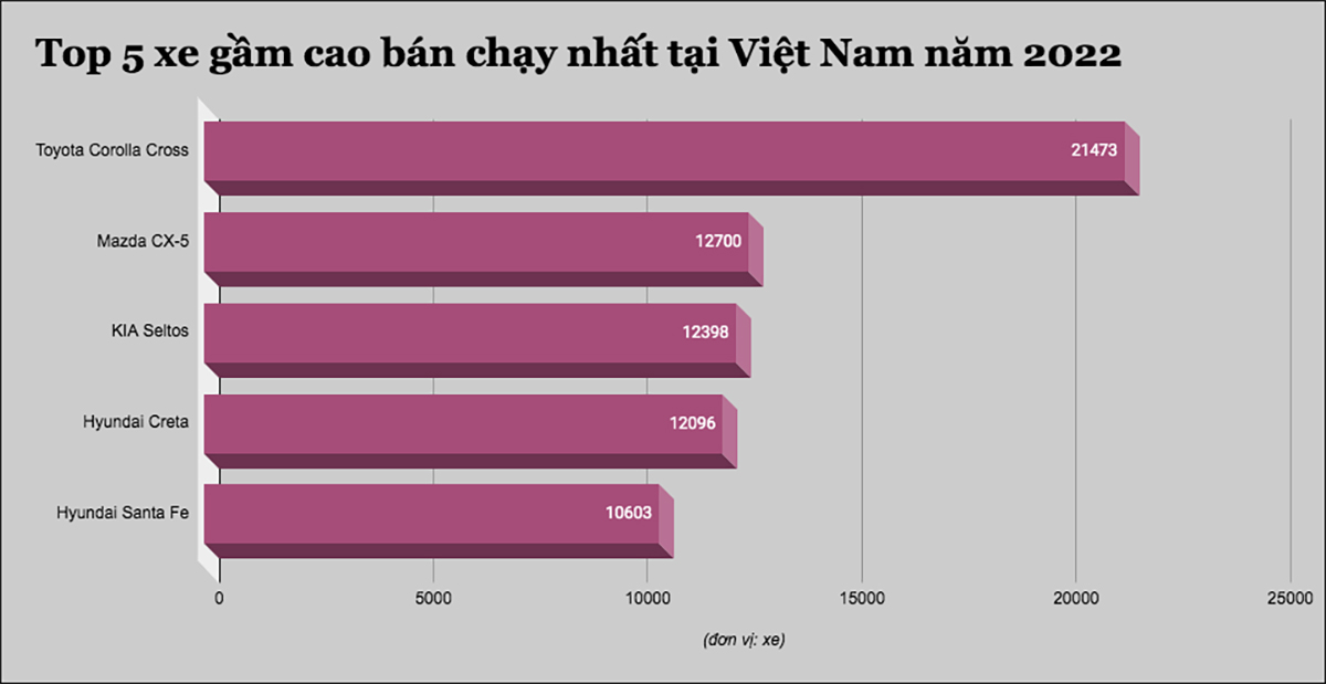 Top 5 xe gầm cao bán chạy nhất tại Việt Nam năm 2022 - 1