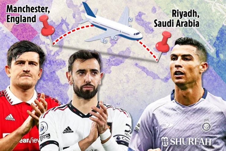 Vì sao Ronaldo bất ngờ mời 4 cầu thủ MU tới Ả Rập? - 1