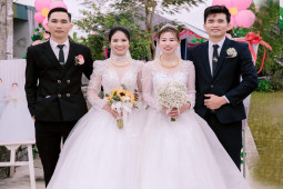 Anh em ruột ở Nghệ An rước được 2 cô gái xinh như hoa làm vợ trong một ngày