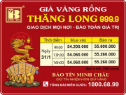 Giá Vàng Rồng Thăng Long - Bảo Tín Minh Châu ngày 31.01.2023