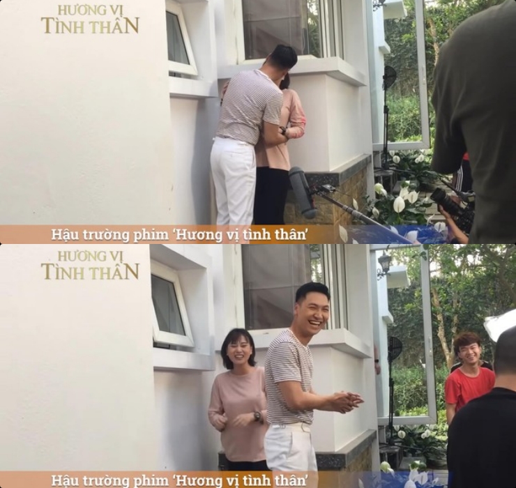 Phương Oanh đỏ bừng mặt khi diễn hôn Mạnh Trường, người tình màn ảnh mới thì sao? - 1
