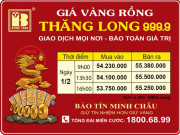 Giá Vàng Rồng Thăng Long - Bảo Tín Minh Châu ngày 01.02.2023