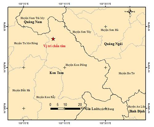 Kon Tum lại liên tiếp xảy ra động đất - 1