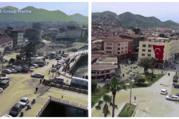 VIDEO: Đường phố Thổ Nhĩ Kỳ trước và sau động đất