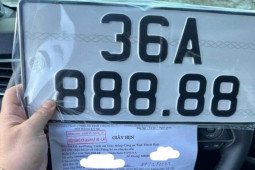 Chuyển vùng đăng ký, một người dân bốc được biển số ôtô siêu ”VIP” 888.88