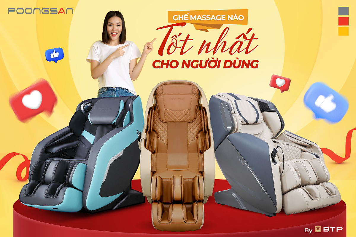 Top 10 ghế massage tốt của thương hiệu Poongsan - 1