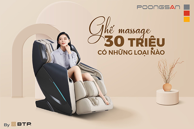 Ghế massage 30 triệu đồng chất lượng giúp thư giãn tại nhà - 1