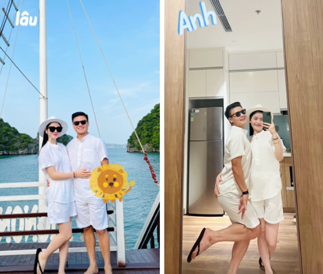 Mới đây, Chu Thanh Huyền - bạn gái cầu thủ Quang Hải đã đăng một loạt khoảnh khắc ngọt ngào của cặp đôi lên mạng xã hội Instagram. 

