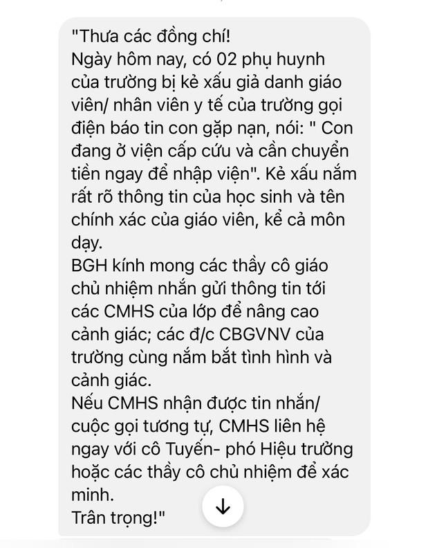 Chiêu trò lừa đảo &#34;con nhập viện, yêu cầu chuyển tiền gấp&#34; xuất hiện ở Hà Nội - 1