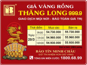 Giá Vàng Rồng Thăng Long- Bảo Tín Minh Châu ngày 20.03.2023