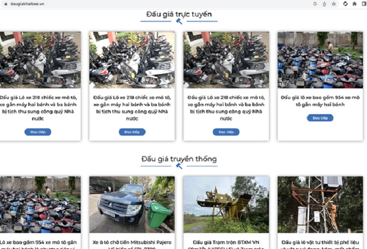 Gần 1 nghìn xe vi phạm được đấu giá, trung bình chỉ 500 nghìn đồng/xe - 1
