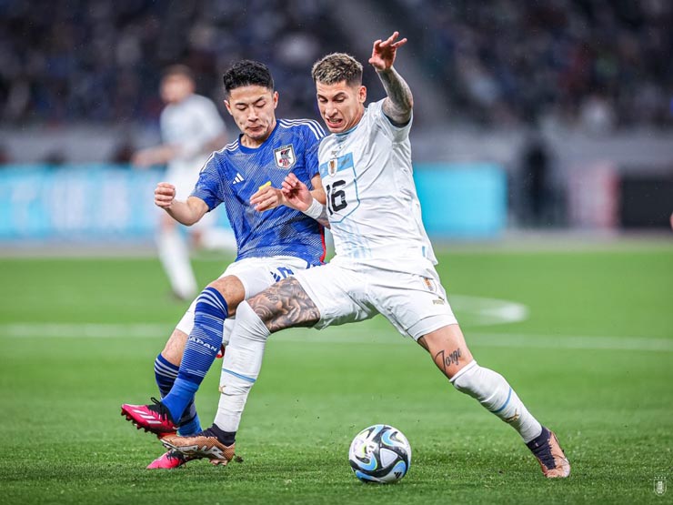 Video bóng đá Nhật Bản - Uruguay: Sao Real tỏa sáng, &#34;Samurai xanh&#34; nỗ lực (Giao hữu) - 1