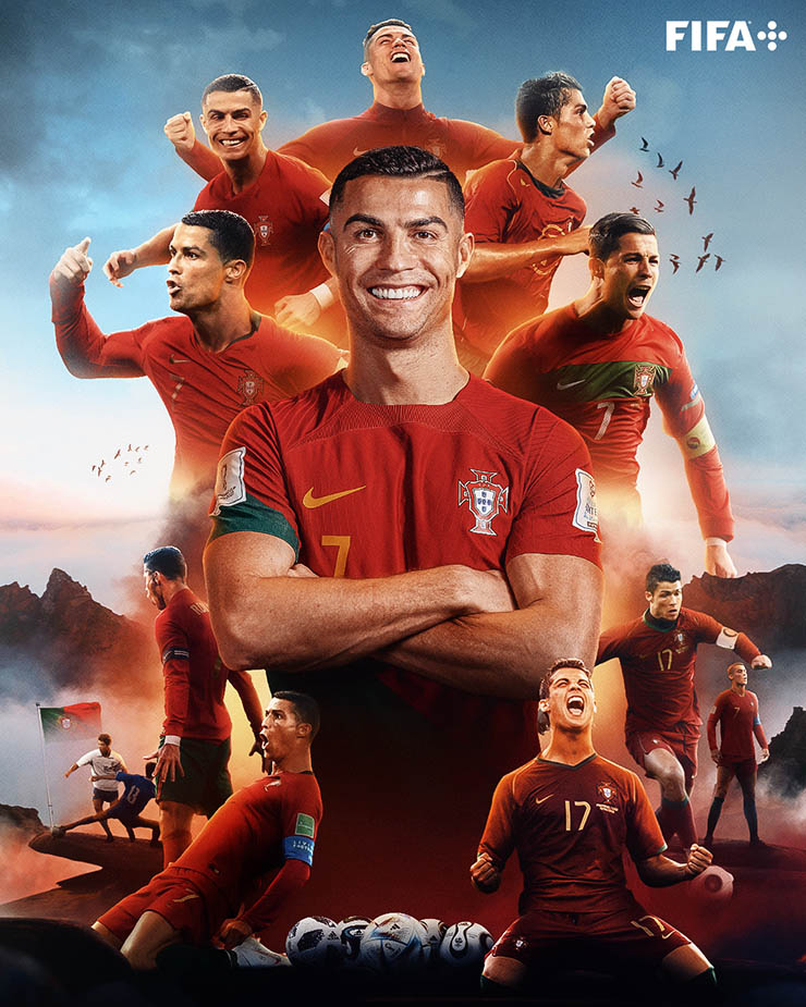 Tuyệt đỉnh Ronaldo giúp Bồ Đào Nha thắng đậm: Lập nhiều kỷ lục, bỏ xa Messi - 1