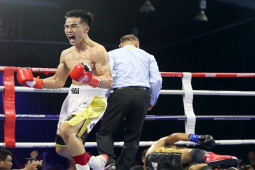 Võ sĩ Việt Nam hạ knock-out cao thủ Thái Lan bằng “mưa đòn”, giành đai WBA Nam Á