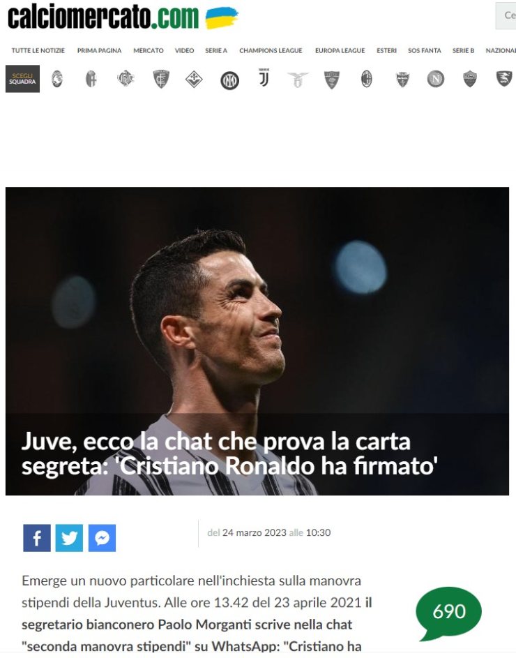 Rò rỉ “hợp đồng ma” Ronaldo đã ký với Juventus, CR7 có bị truy tố liên đới? - 1