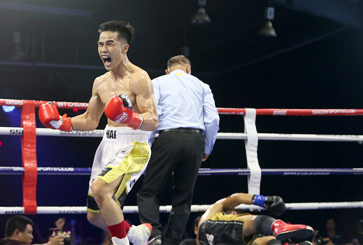 Võ sĩ Việt Nam hạ knock-out cao thủ Thái Lan bằng “mưa đòn”, giành đai WBA Nam Á - 1