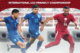 Video bóng đá U23 Qatar - U23 Thái Lan: Bản lĩnh ”Voi Chiến”, gieo sầu chủ nhà (Doha Cup)