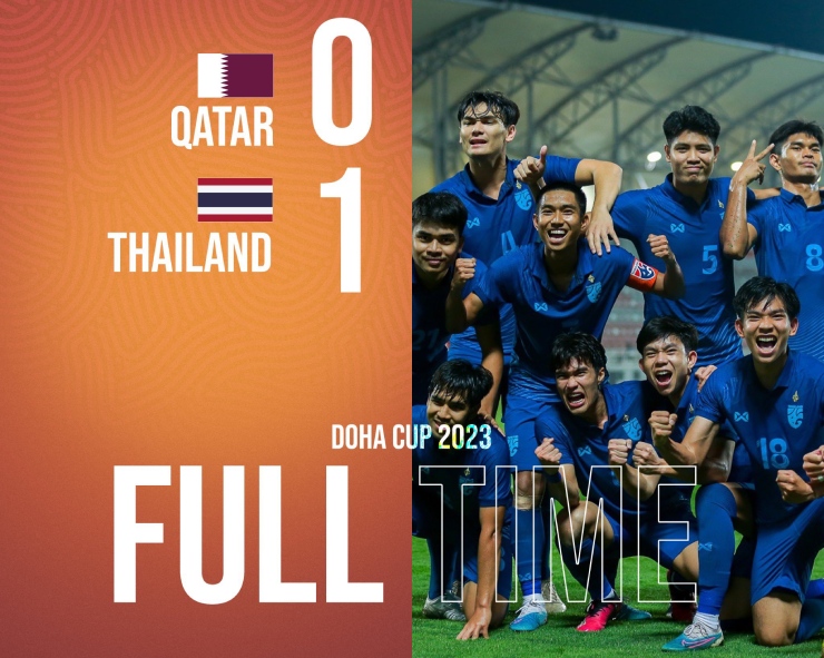 Video bóng đá U23 Qatar - U23 Thái Lan: Bản lĩnh &#34;Voi Chiến&#34;, gieo sầu chủ nhà (Doha Cup) - 1