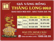 Giá Vàng Rồng Thăng Long- Bảo Tín Minh Châu ngày 26.03.2023