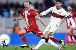 Video bóng đá Luxembourg - Bồ Đào Nha: Cú đúp Ronaldo, vùi dập 6 bàn (Vòng loại EURO)