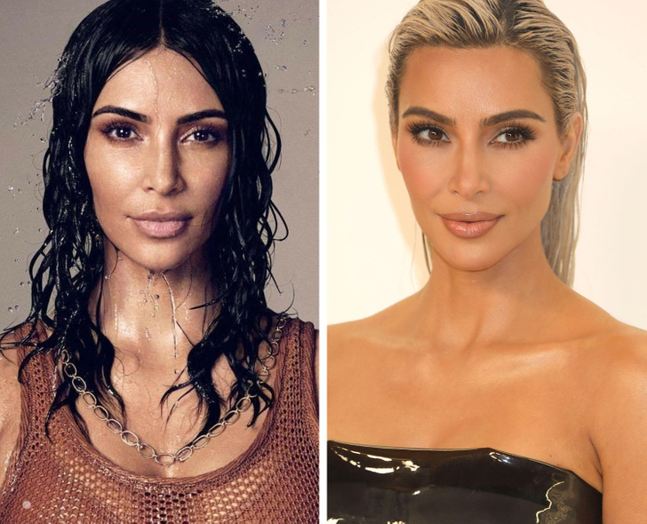 Kim Kardashian không gội đầu nhiều ngày để mái tóc bóng khỏe - 1