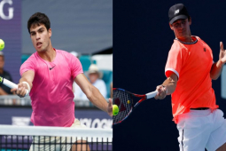 Video tennis Alcaraz - Tommy Paul: 2 set căng thẳng, đòi nợ thành công (Miami Open)