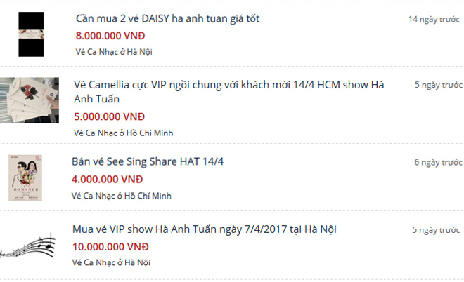 Cháy vé show Hà Anh Tuấn, fan chi tiền gấp đôi ở "chợ đen" - 1