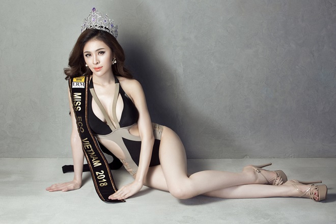 Cô gái gốc Việt trở thành đối thủ mạnh của Thư Dung tại Miss Eco - 1