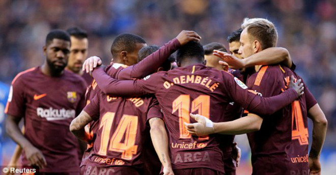 Deportivo - Barcelona: Hat-trick siêu sao, 6 bàn mãn nhãn - 1