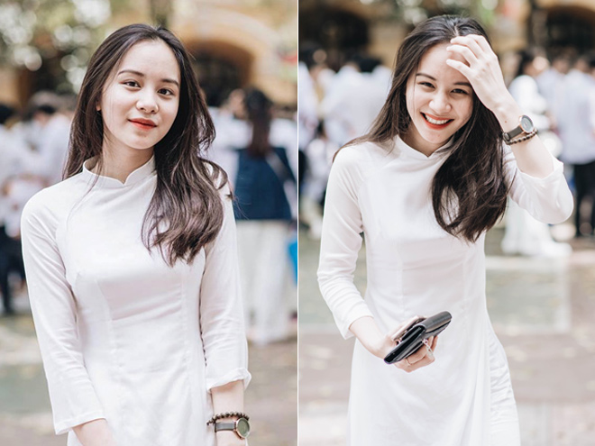 Nữ sinh Hà Nội hot nhất mùa bế giảng 2018 vì quá xinh đẹp - 1