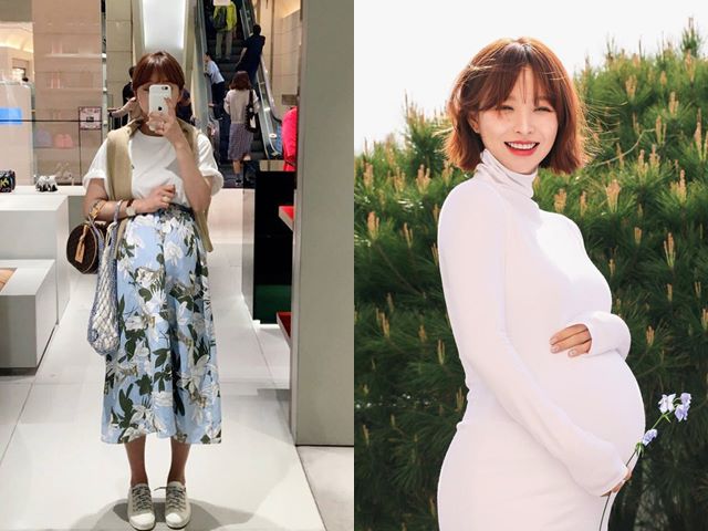 Ji Hyun mẹ bầu có phong cách sành điệu nhất xứ Kim Chi Ji Hyun Mẹ Bầu Có Phong Cách Sành Điệu Nhất Xứ Kim Chi