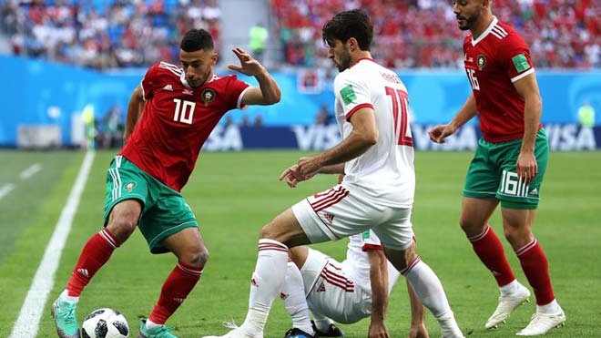 Iran chính thức hạ Morocco nhờ bàn phản lưới ở World Cup 2018