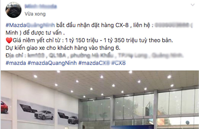 Gia Xe Mazda Cx8 Từ 1 150 1 3 Tỷ đồng Cac đại Ly đa Chinh Thức Nhận đặt Cọc