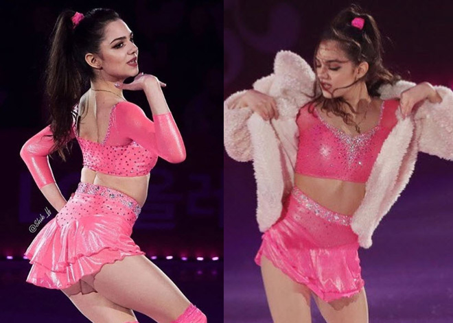 Kiều nữ trượt băng diện bikini "màu hường": Bị gạ gẫm "bán hoa" - 1