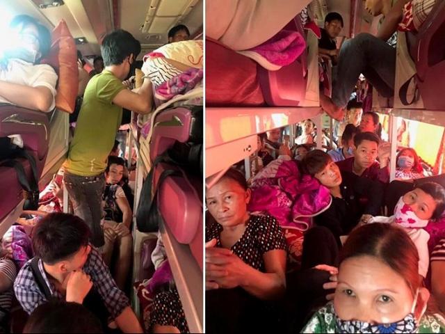 Bị nhồi nhét không thở nổi, hành khách dồn dập nhắn tin CSGT