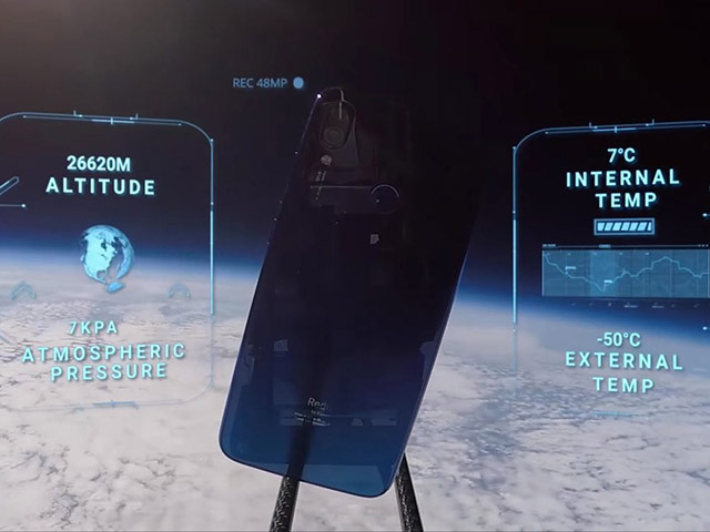 Redmi Note 7 chạy tốt ngay cả khi lên vũ trụ và rơi xuống Trái đất